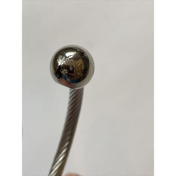Sabona CUFF WELLNESS MAGNETIC BRACELET 7” Twisted Wire Stainless - Picture 3 of 4